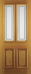 Derby Etched External Solid Oak Door